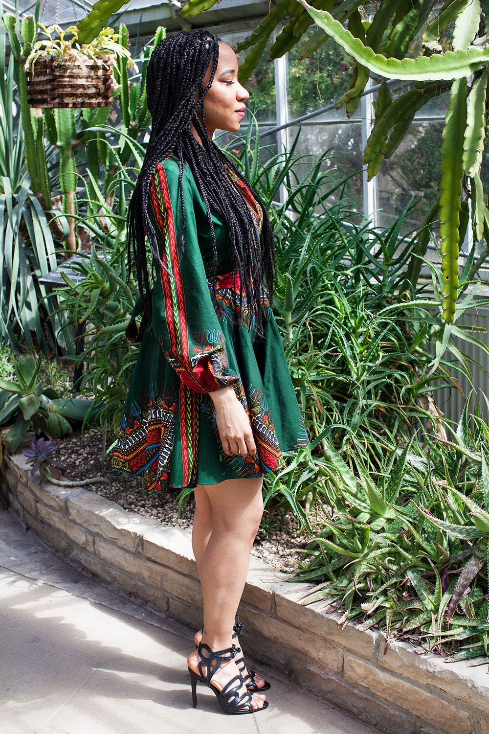 Green hotsell dashiki dress