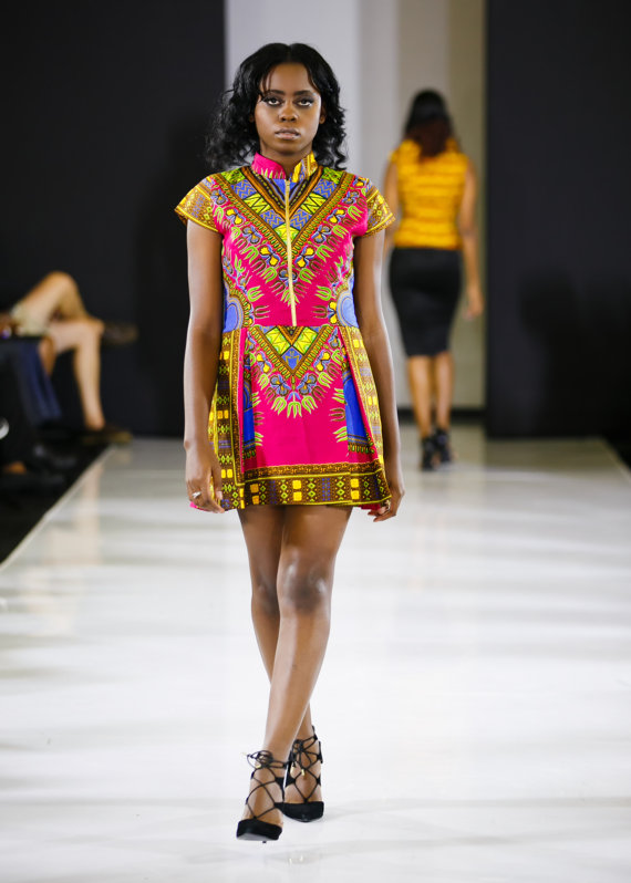 Short Dashiki Pleated Dress All Things Ankara Marketplace