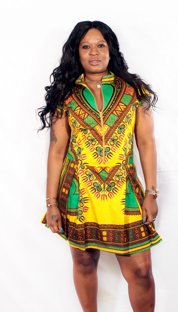 Short dashiki clearance dress