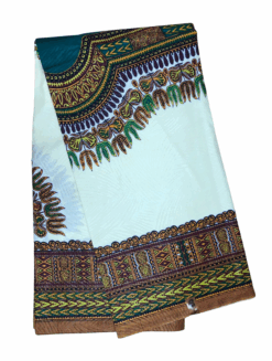 Yellow Light Dashiki Ankara African Print Fabric 6 Yards
