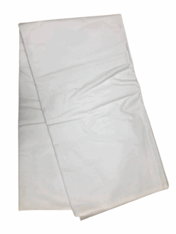 Plain Solid White Ankara African Print Fabric 6 Yards