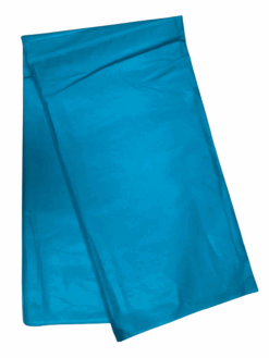 Plain Solid Blue Teal Ankara African Print Fabric 6 Yards