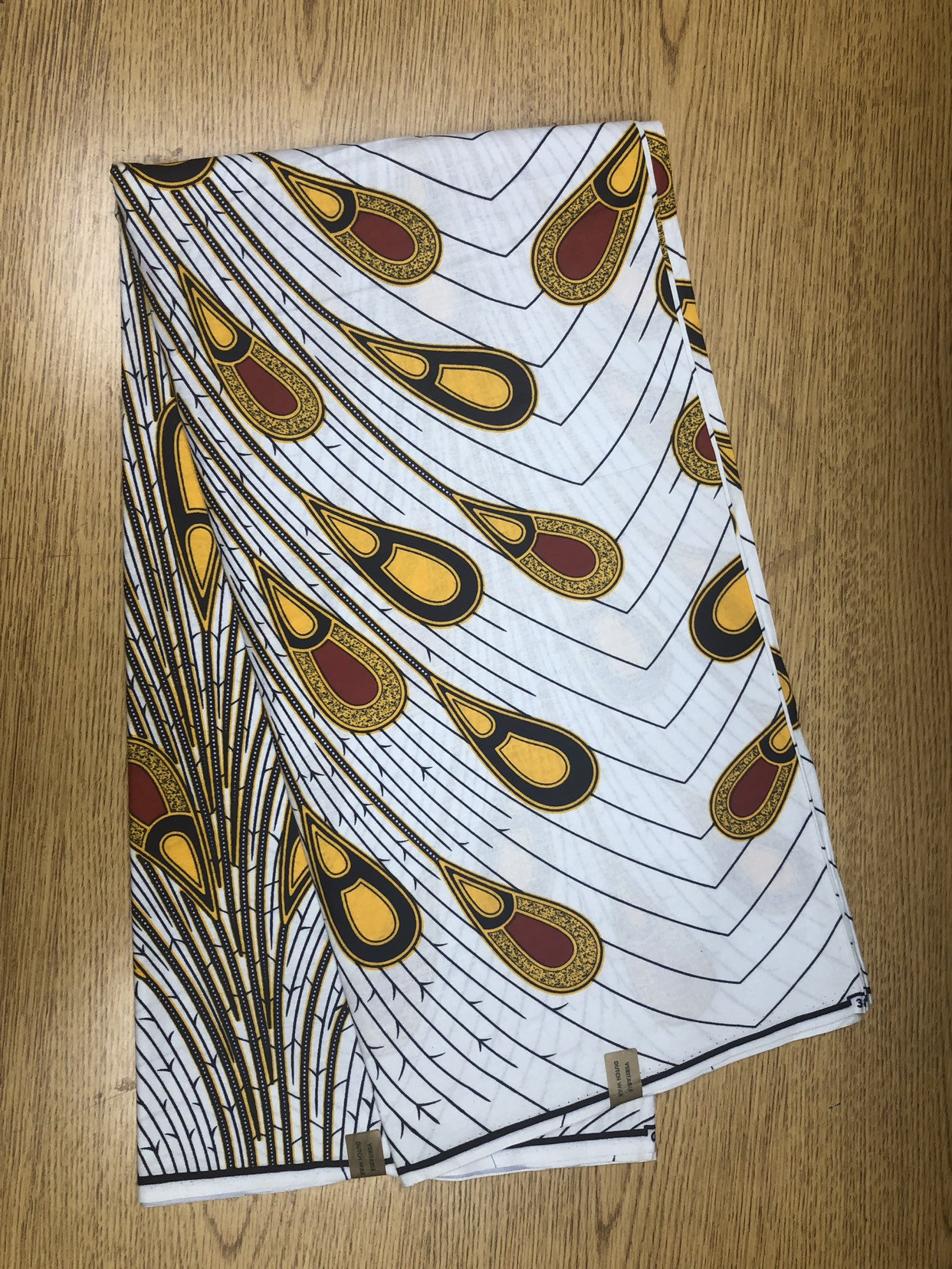 White 2025 ankara fabric