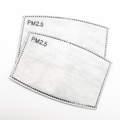 10/20/30/40/50 PM2.5 Activated Carbon Filter For Face Mask with Filter Pocket