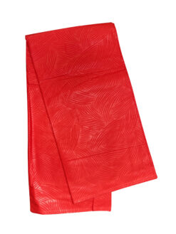 Plain Solid Red Ankara African Print Fabric 6 Yards
