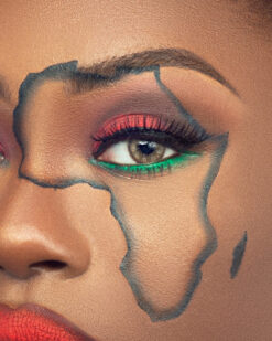 Alternative view of Africa Face Make Up Swatch Stencil