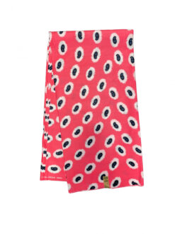 Pink Black White Blue Beans Sprouted Ankara African Print Fabric 6 Yards