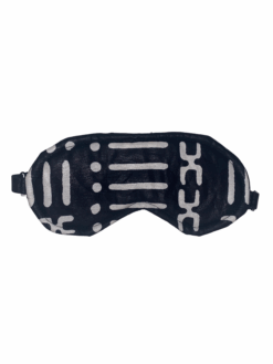 Black White Mud Cloth Ankara African Print Sleeping Mask