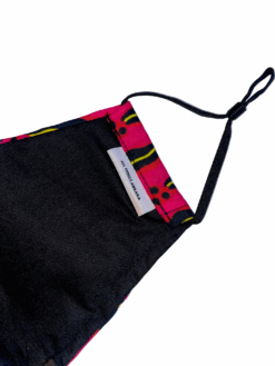Pink Black Yellow Lips Ankara African Print Neck Pillow Hoodie Travel Set - Image 19