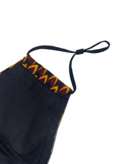 Red Black Fish Scales Ankara African Print Neck Pillow Hoodie Travel Set - Image 15