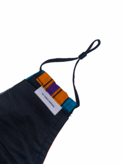 Red Orange Blue Purple Black White Kente Ankara African Print Neck Pillow Hoodie Travel Set - Image 16