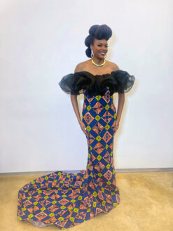 Linoleum Ankara African Print Gown