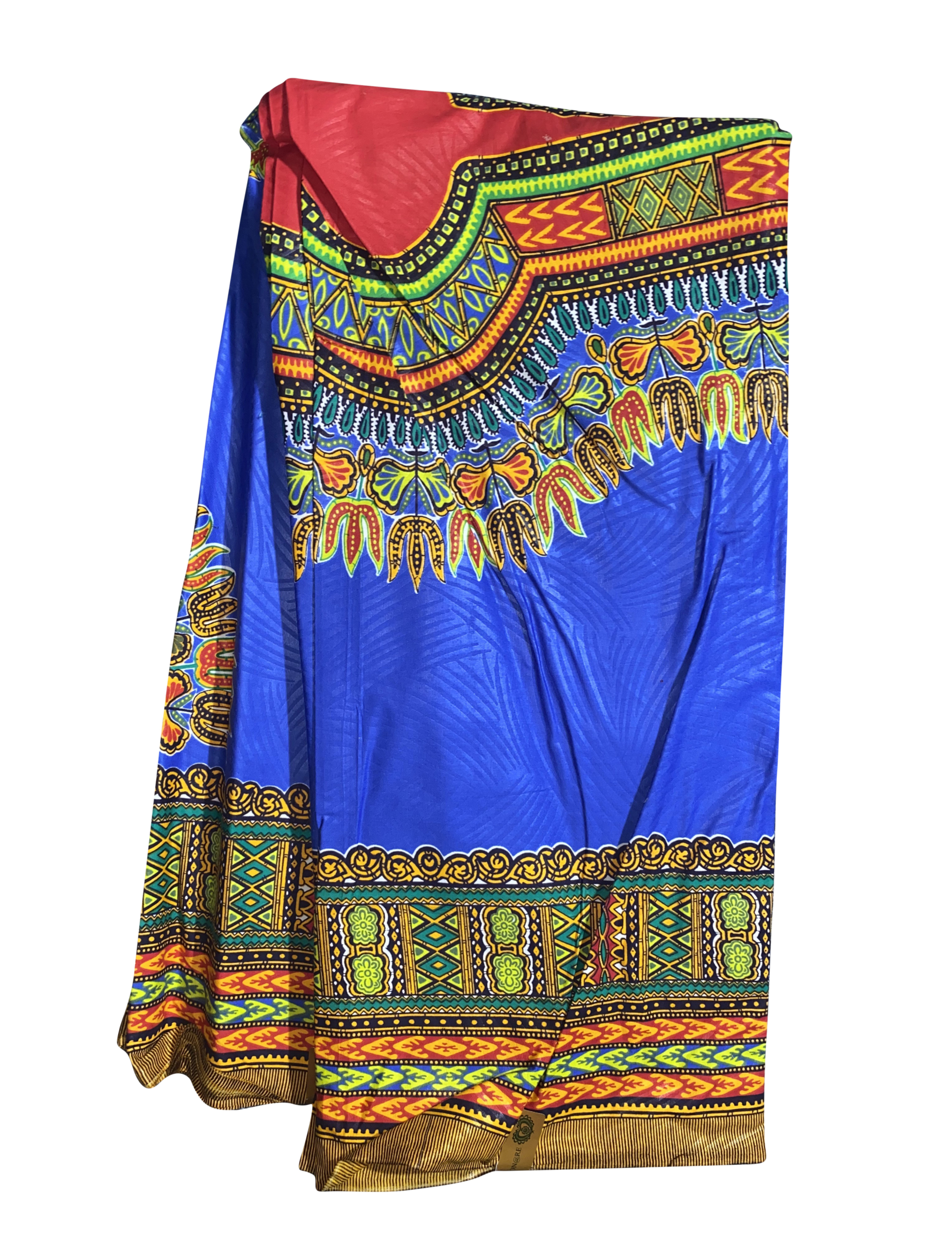 Blue Dashiki Ankara African Print Fabric 6 Yards