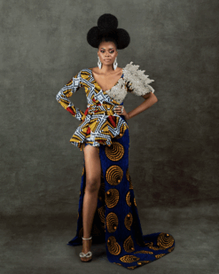 Minerva African Ankara Print Gown