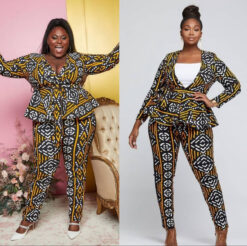 Funke Wrap Top Pants Ankara African Print Set