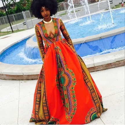 Prom: Kyemah McEntyre’s Dashiki Print Prom Gown – All Things Ankara by ...