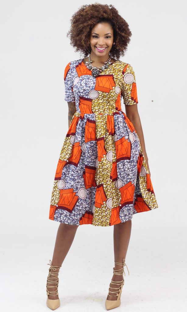Ankara Product of the Day: Sade Midi Skater Dress by ASHANIS Collection ...
