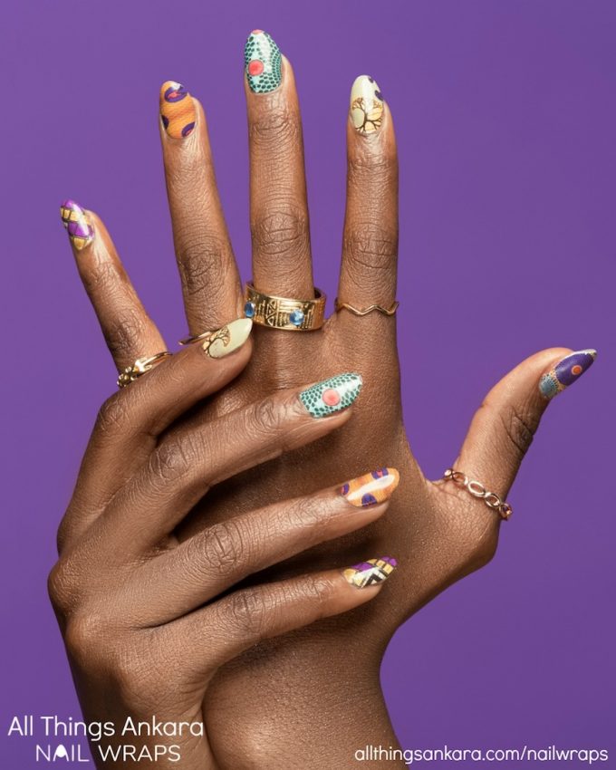 Campaign: “Prints On Your Fingertips” All Things Ankara Nail Wraps 2018 ...