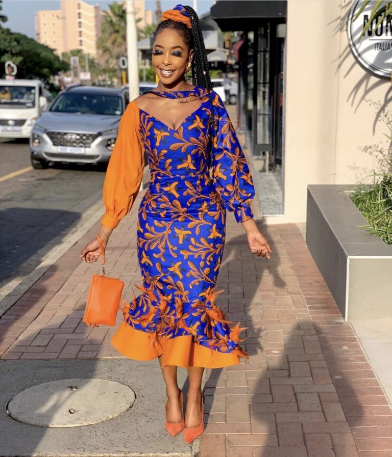 Ankara Street Style of the Day: Tshwanelo in a Custok Kalahai Fashions ...